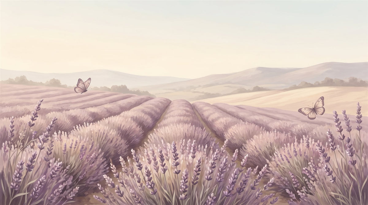 Mural Campo de Lavanda (muestra plana)
