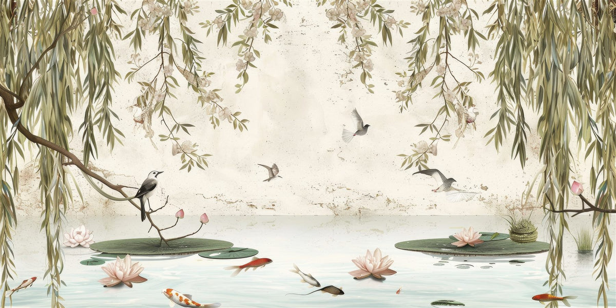 Mural Estanque de los Sauces (muestra plana)