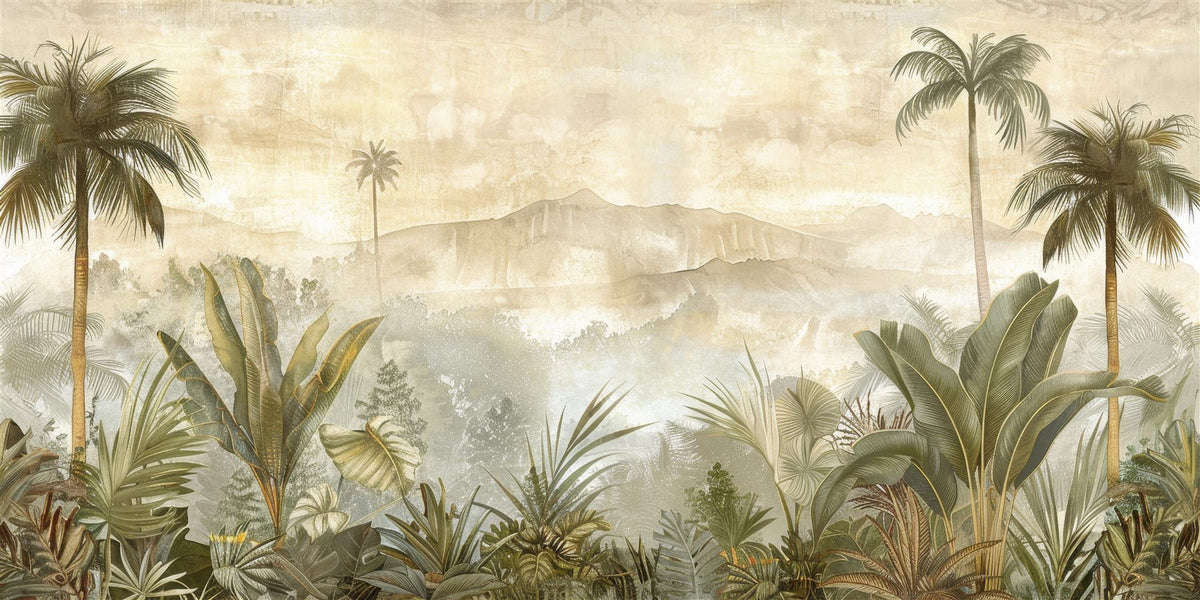 Mural Horizonte de Palmeras (muestra plana)