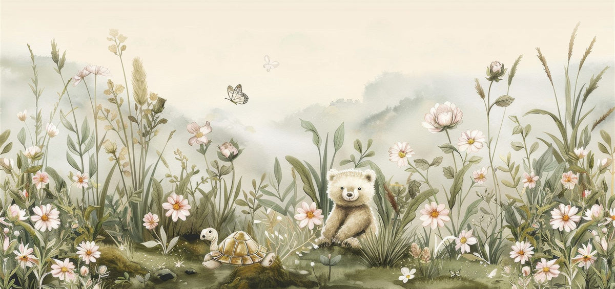 Mural Pradera de las Mariposas (muestra plana)