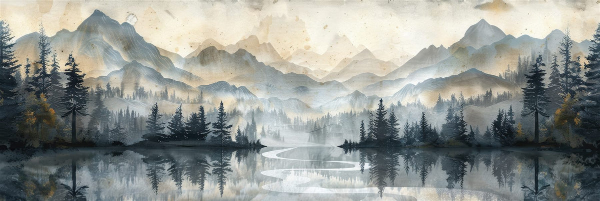 Mural Reflejos entre Cumbres (muestra plana)